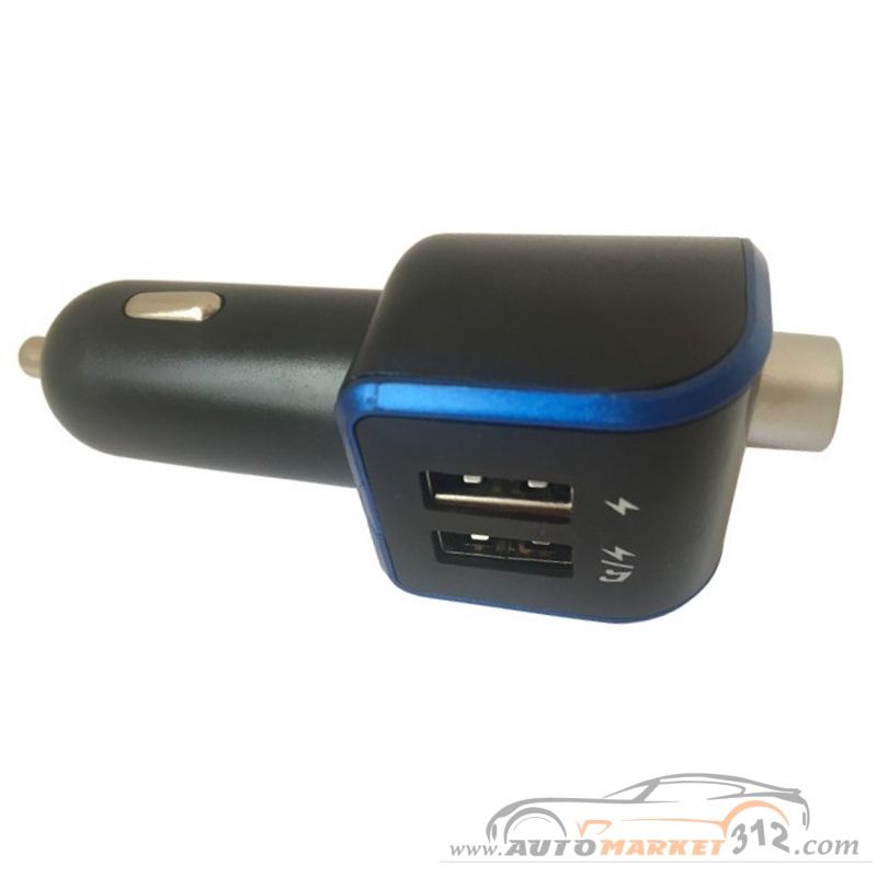 Πομπός αυτοκινήτου МP3 Wireless, Bluetooth, Handsfree 2 USB 2.1A Red 2427