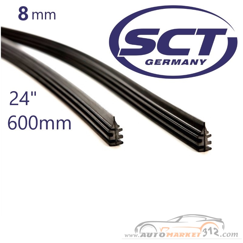 Λάστιχα Υαλοκαθαριστήρων SCT 600mm x 8mm