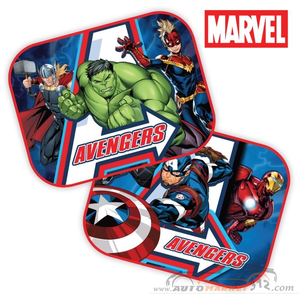 Ηλιοπροστασίες αυτοκινήτου πλαινές Marvel Avengers 2τμχ.