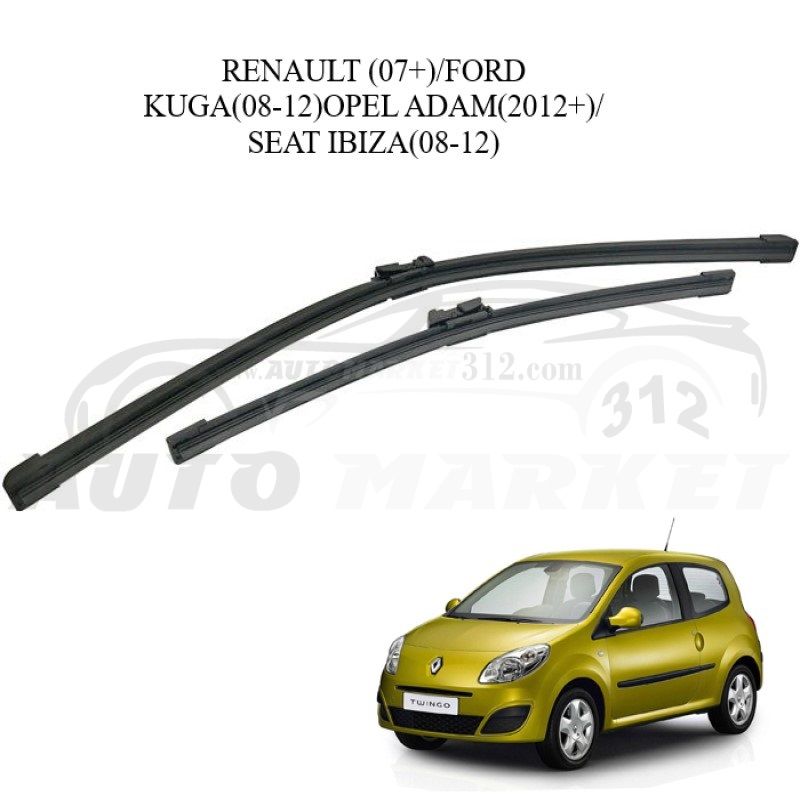 Υαλοκαθαριστήρες RENAULT (07+)/FORD KUGA(08-12)OPEL ADAM(2012+)/ SEAT IBIZA(08-12)