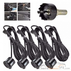Σύστημα Παρκαρίσματος με Slim LED Display, Sound Indicators και Σετ 4 Αισθητήρων Μαύρο Χρώμα