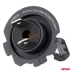 Диодни крушки AMIO HYBRID LED H7/H18, Canbus 60W,  6000K, 5600lm_3